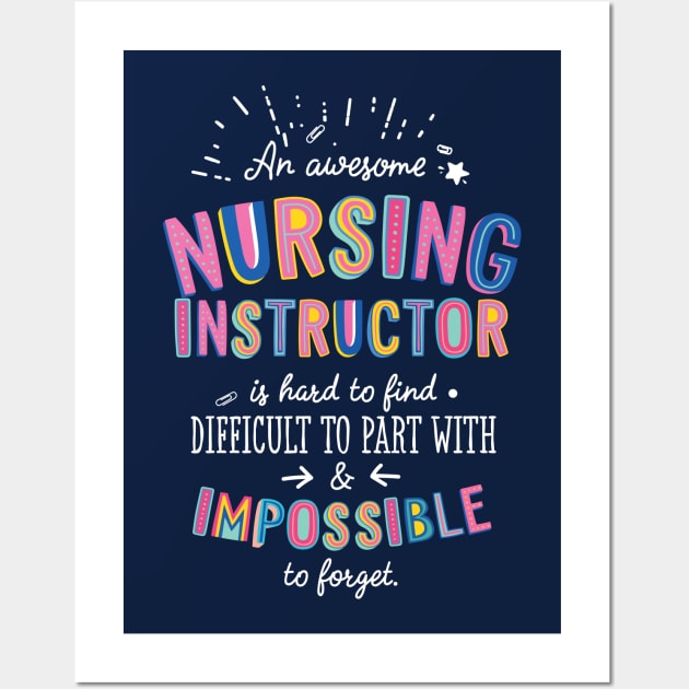 An awesome Nursing Instructor Gift Idea - Impossible to Forget Quote Wall Art by BetterManufaktur